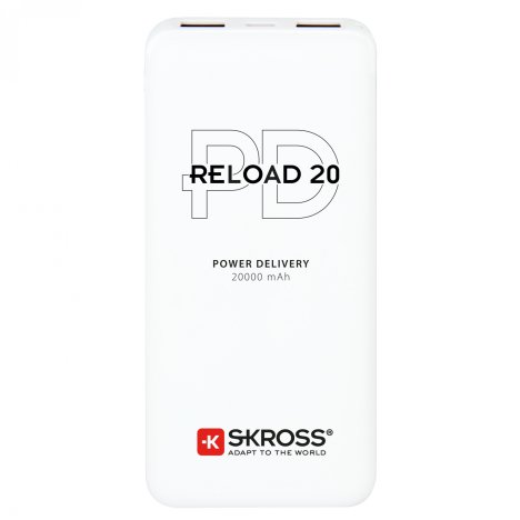 Acumulator extern powerbank Skross Reload, PD, 20000mAh, alb, 1.400142